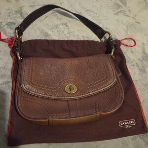 2 tone Brown Coach shoulder bag